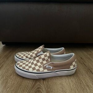 Brown Checkered Vans